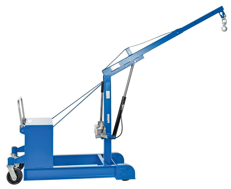 Electric Counter Balanced Floor Crane - 500 lbs Capacity - CBFC-500-DC - Vestil