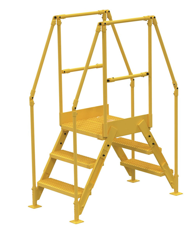 Crossover Ladder - 3 Step, 24" Platform - Steel - Vestil
