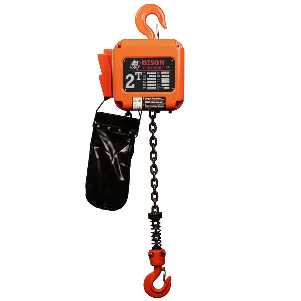 Push Chainlift 2 ton Electric Chain Hoist w/ Push Trolley - 20ft Lift - Single Speed ...
