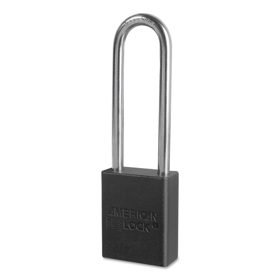 Solid Aluminum Padlock 1/4 in Shackle Dia x 3 in L - Pack of 8 – American Lock