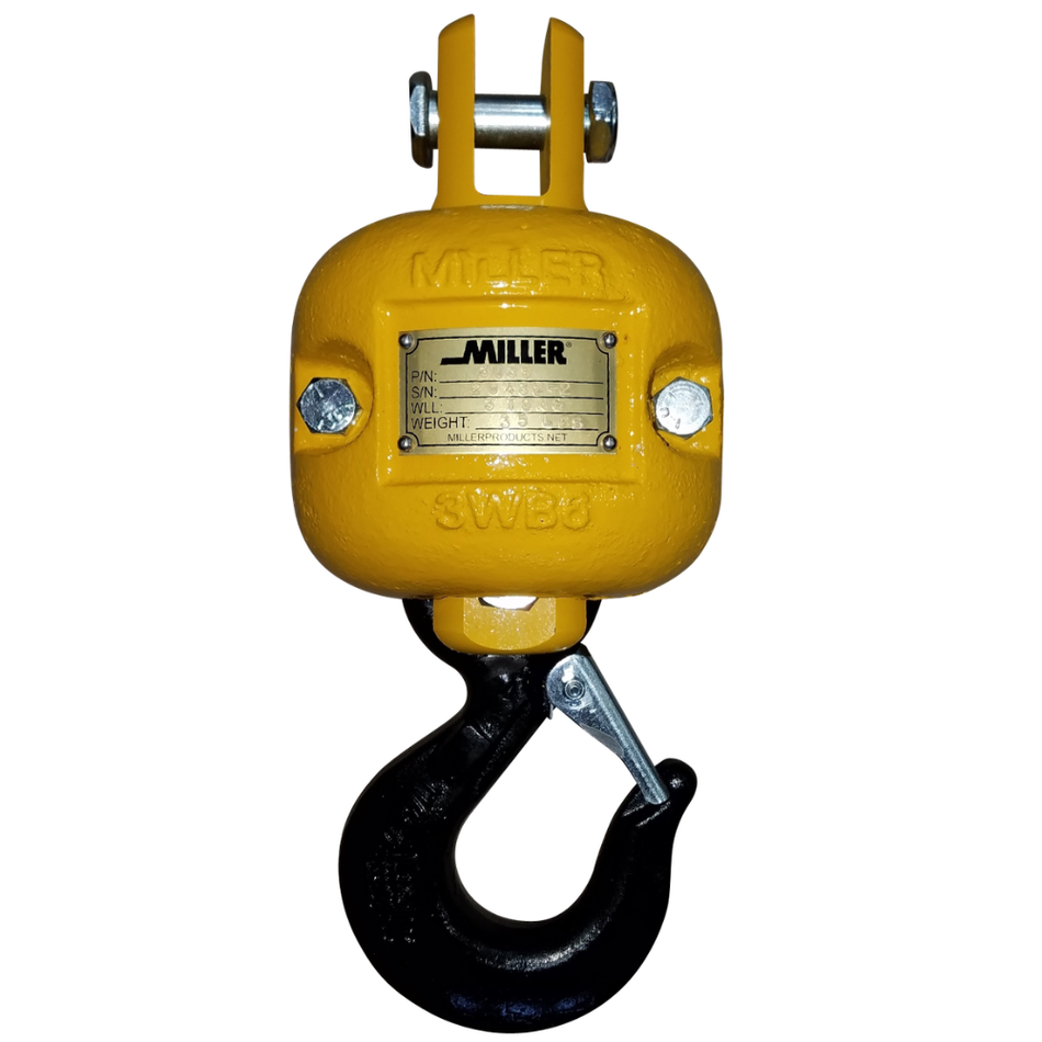 Econo-Link Overhaul Ball - Clevis to Hook - Model 3O35 - 3 Ton - Miller Lifting Products