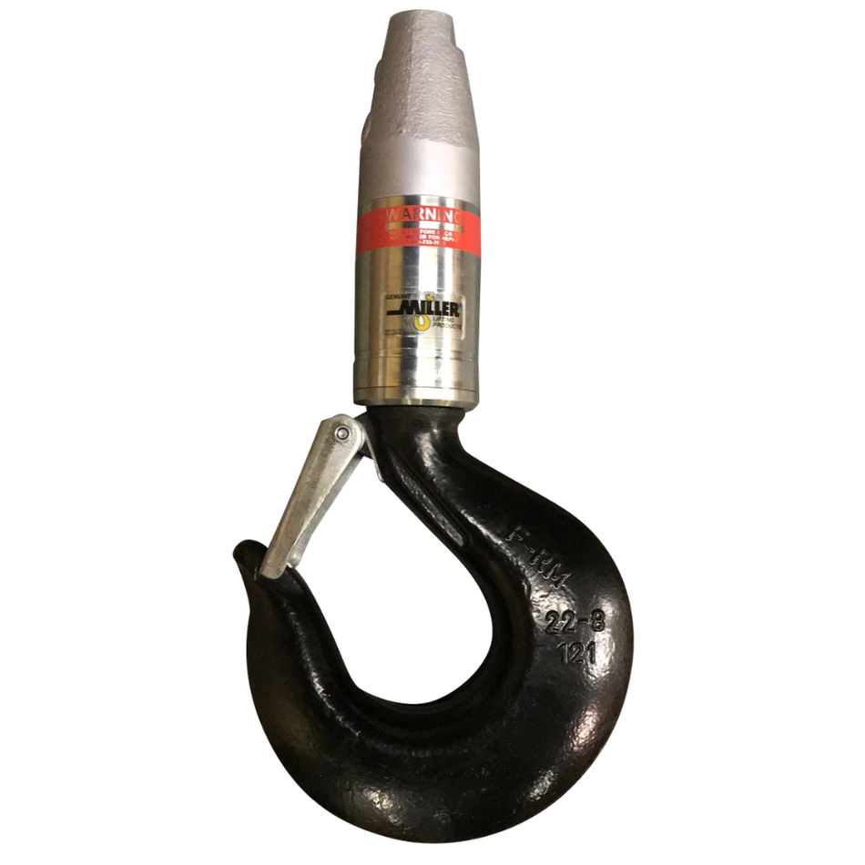 Angular Contact Ball Bearing Swivel - Socket to Hook - Model HH-515 - 35 Ton - Miller Lifting Products