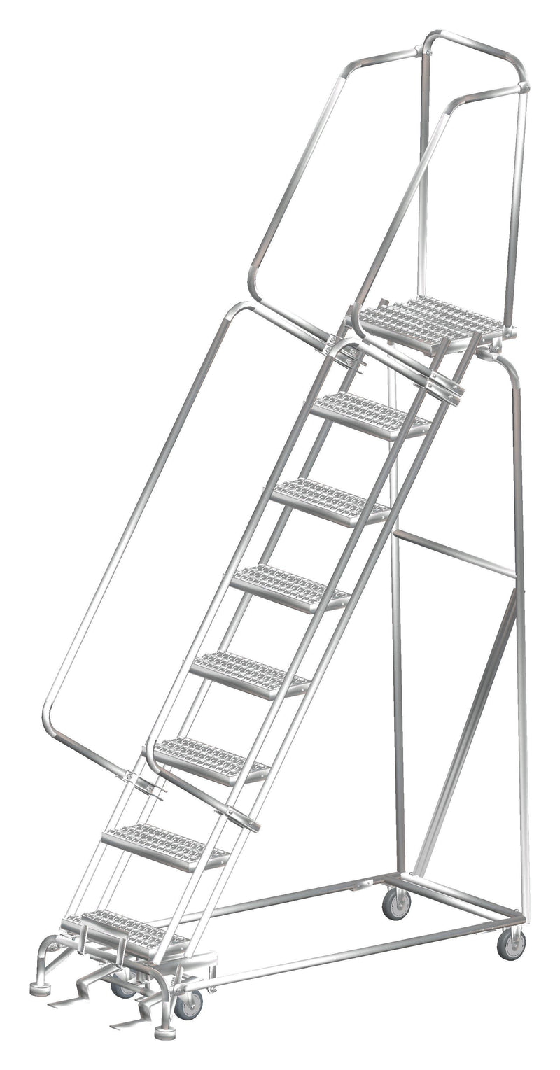 Rolling Ladder - M-2000 Series - 8 Step, Handrails - Ballymore