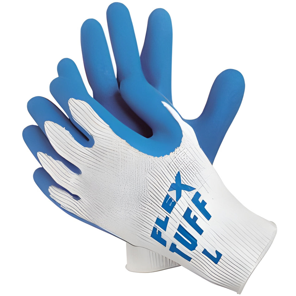 Flex Tuff® Latex Dipped Gloves Large 3-Case Bundle – 12/Pack (36 Pairs Total) – MCR Safety