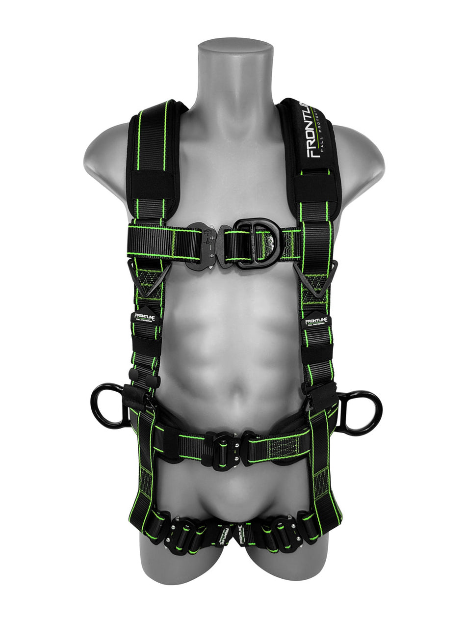 Lite Climbing/Rescue Full Body Harness with Aluminum Quick Connect Buckles - 200RE Elite™ - Frontline