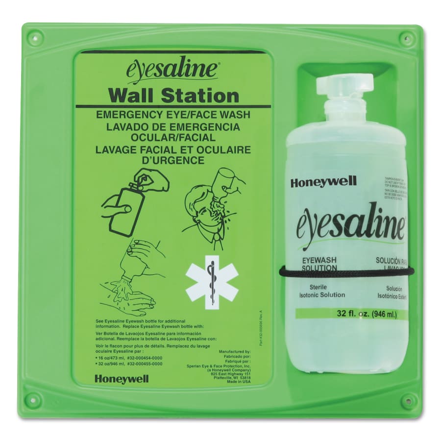 Eyewash Wall Station 32 oz Single Bottle - Pack of 3 – 32-000461-0000 – NORTH