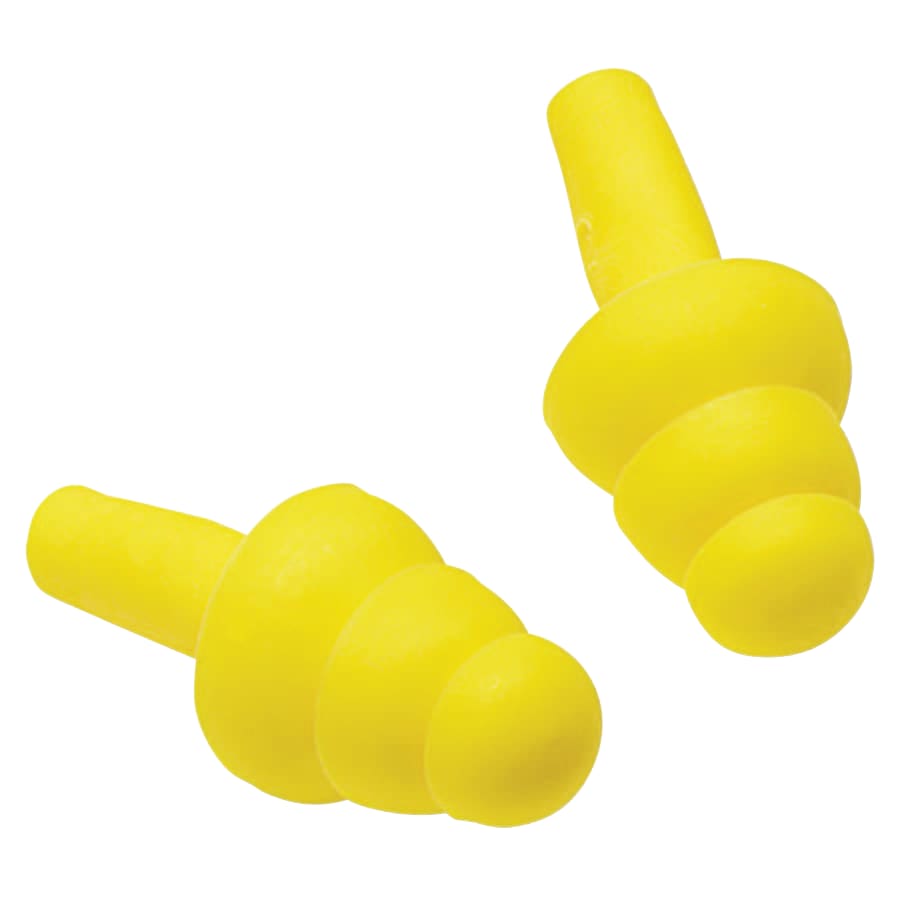 E-A-R Ultrafit Earplugs Yellow Uncorded – 100 Pairs Per Box – 340-4003 – 3M