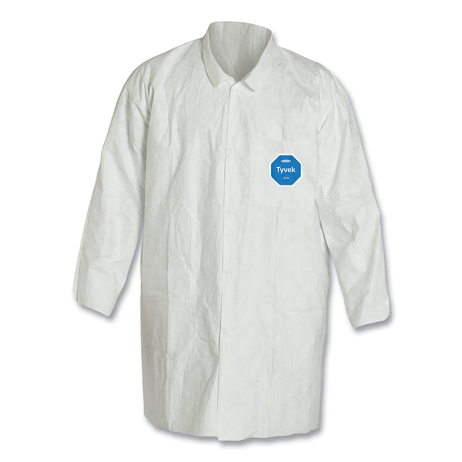 Tyvek 400 Two Pocket Lab Coat - Pack of 30 - DuPont Tyvek