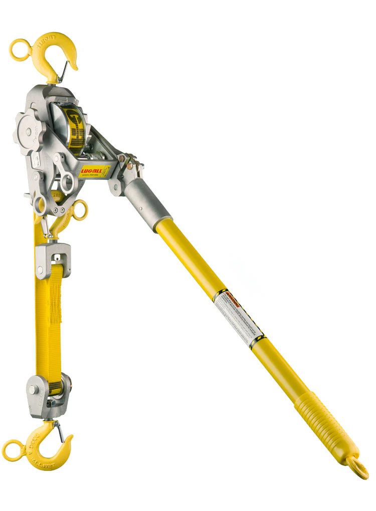 1 Ton Web Strap Hoist with Hot Stick Rings – 2-B – Lug-All