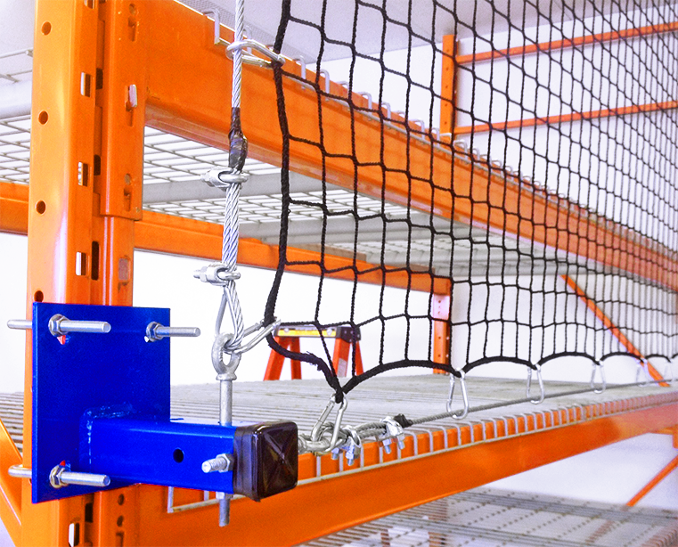 Rack Netting w/ Offset Brackets - 8ft Width - 4