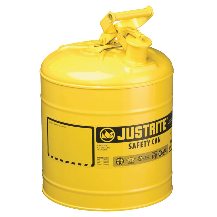Type I Steel Safety Can Diesel 5 Gal - Pack of 2 – 7150200 – Justrite