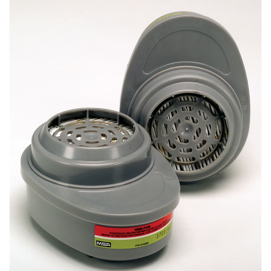 Advantage® GME/P100 Respirator Cartridges 5-Case Bundle – 2/Pack (10 Cartridges Total) - 815366 - MSA