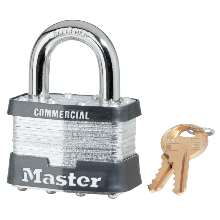 No. 5 Laminated Steel Padlocks Keyed Alike 2-Case Bundle – 6/Box (12 Padlocks Total) – 5KA-0303 – Master Lock