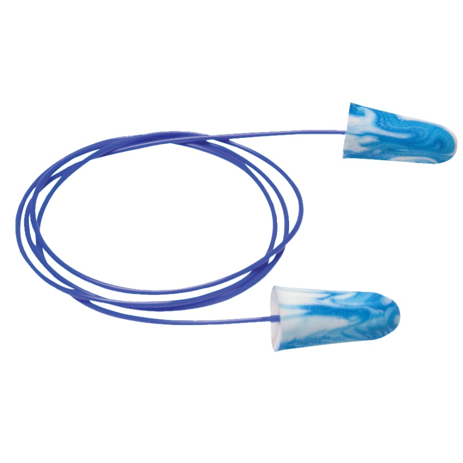 Metal Detectable Foam Earplugs 2-Case Bundle – Corded – 100-Pair/Box (200 Pairs Total) - 6615 - Moldex