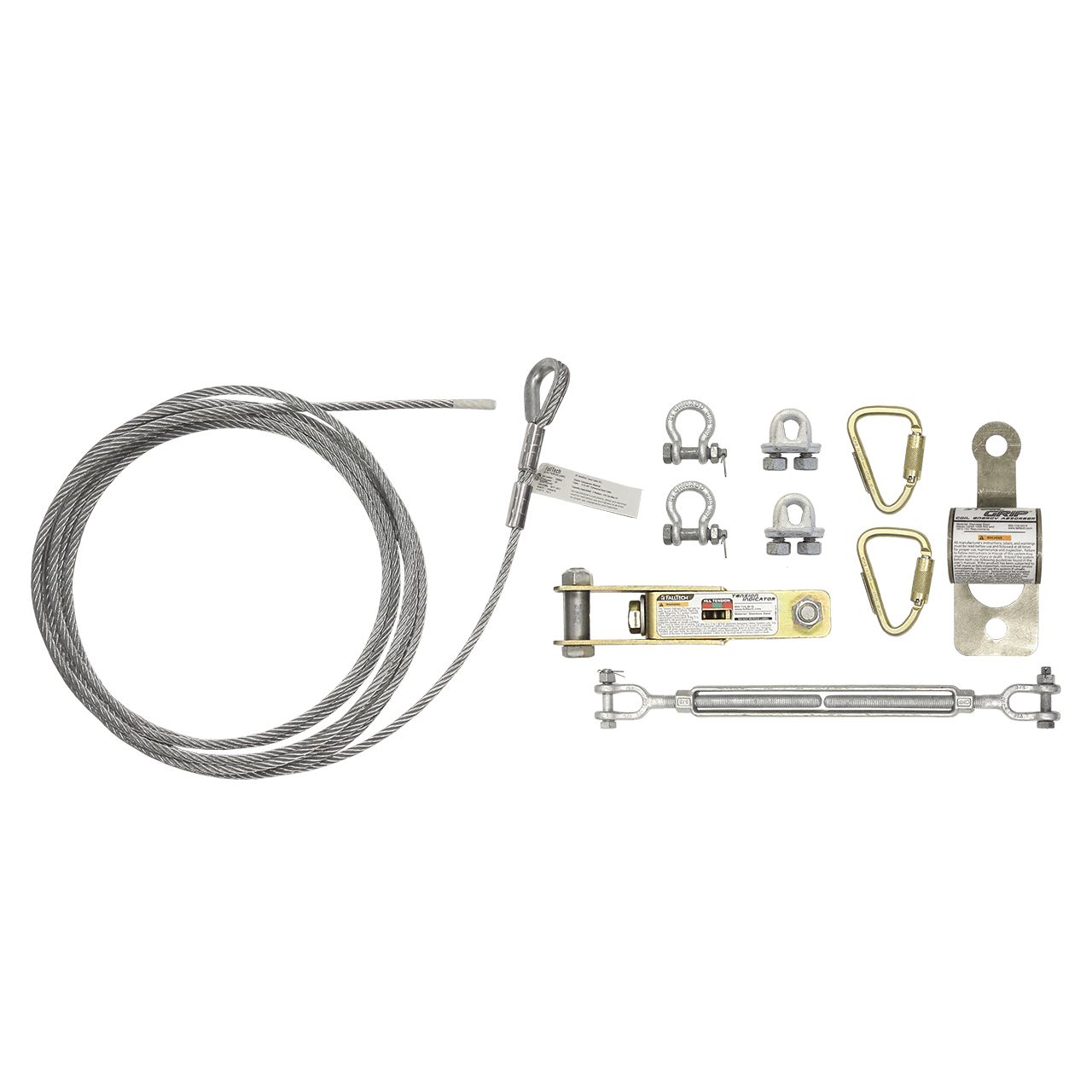 SteelGrip Single-Span Temporary Cable HLL Assembly – FallTech ...