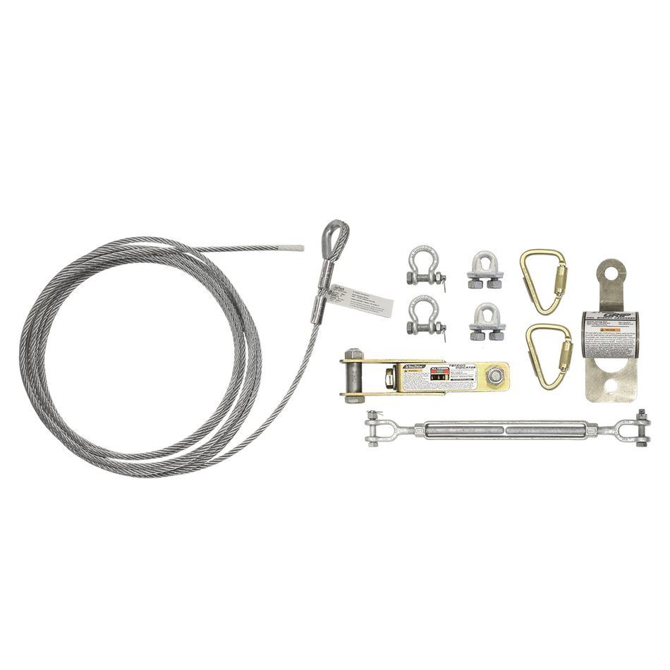SteelGrip Single-Span Temporary Cable HLL Assembly – FallTech