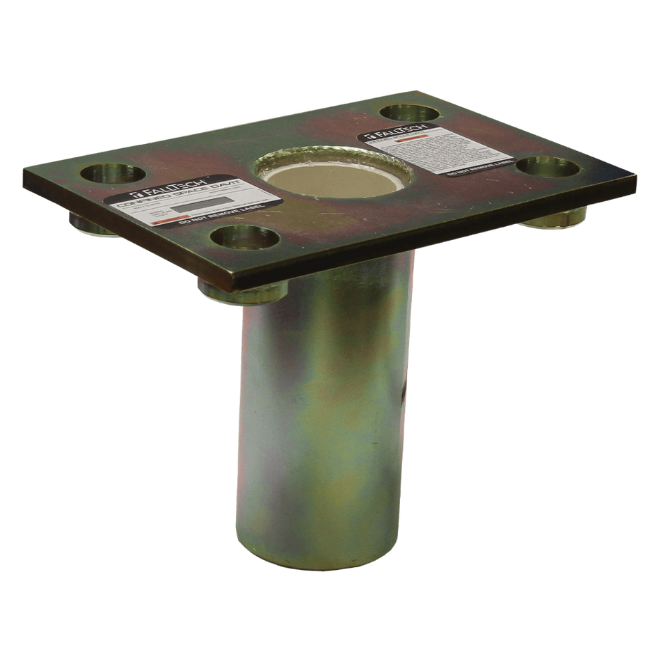 Flush-Mount Plated Steel Bolt-On Fixed Davit Base – 65020BFZ – FallTech