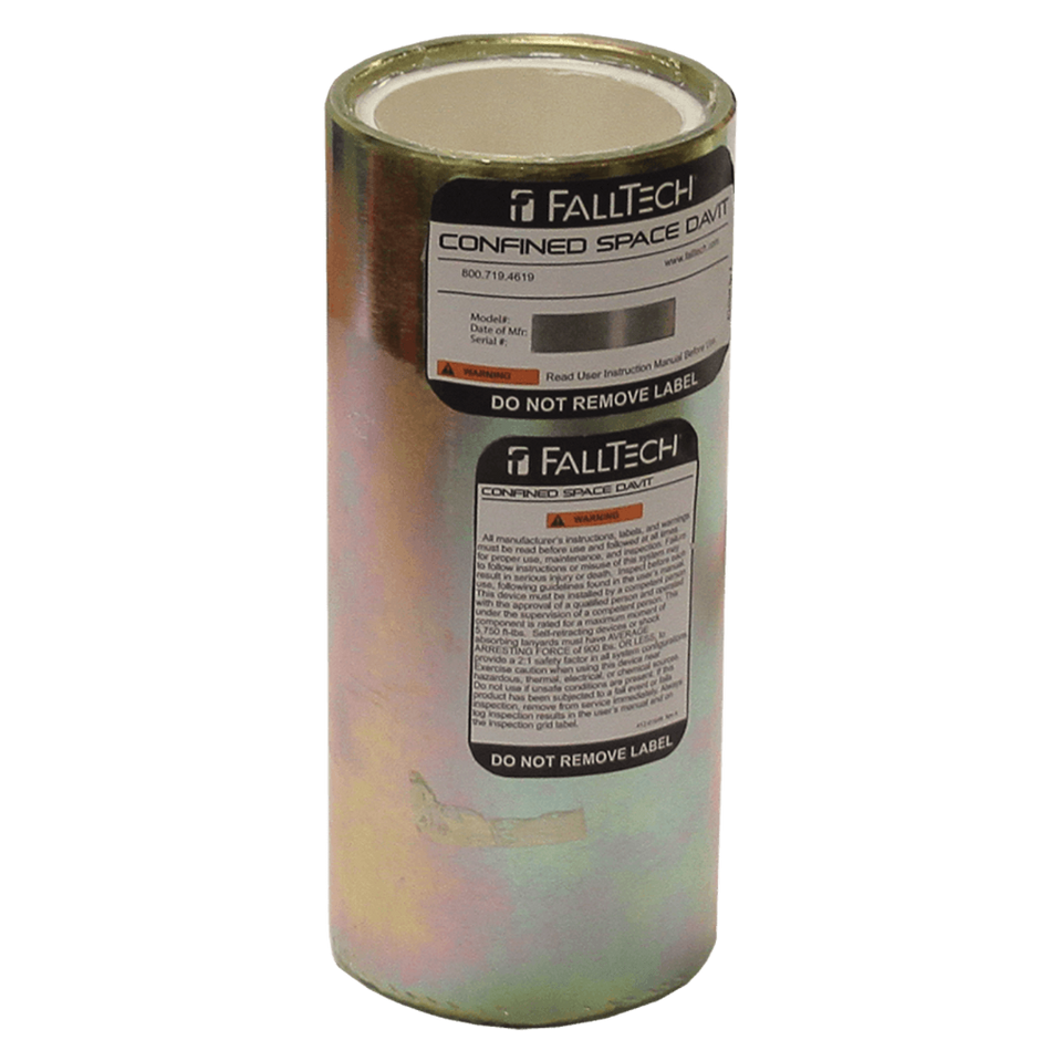 Core-Mount Plated Steel Slip-In Fixed Davit Base – 65050CRZ – FallTech