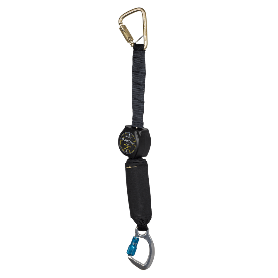 6' Arc Flash DuraTech Mini Class 1 Personal SRL-P with Aluminum Dorsal Connector & Steel Anchorage Carabiner – 72906SC6L – FallTech