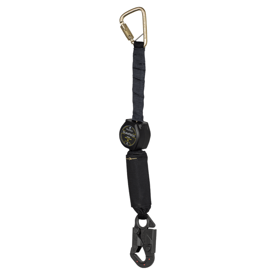 6' Arc Flash DuraTech Mini Class 1 Personal SRL-P with Dielectric Dorsal Snap Hook & Steel Anchorage Carabiner – 72906SCD1L – FallTech