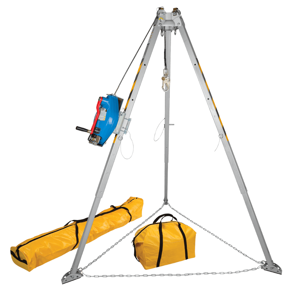 8' Tripod Kit with 45' Technora Rope 3-Way SRL-R – 7508T – FallTech