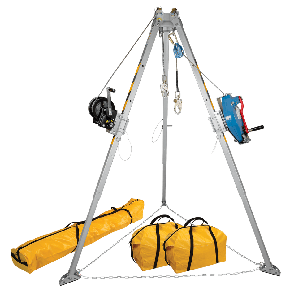 8' Tripod Kit with 7297T Winch & 7281TT 3-Way SRL-R – 7509T – FallTech
