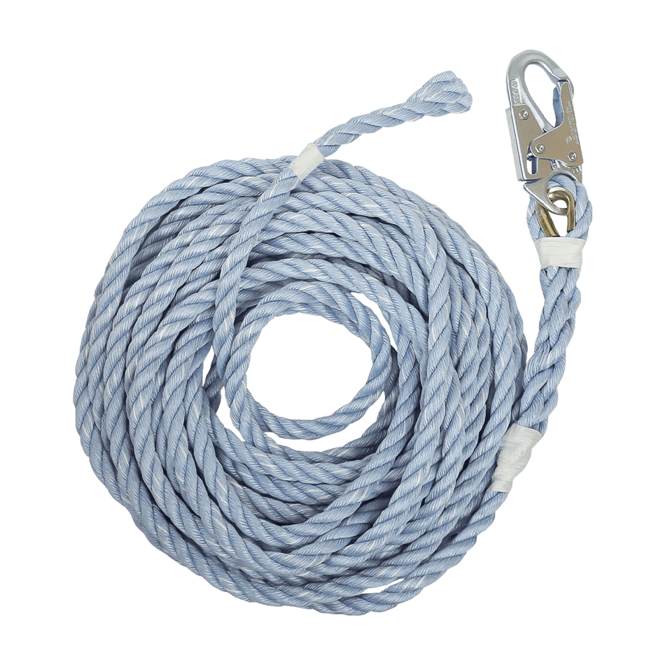 50' Construction-Grade Vertical Lifeline with Back-Spliced End – 8149 – FallTech