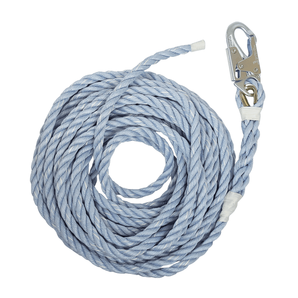50' Construction-Grade Vertical Lifeline with Taped End – 8149T – FallTech