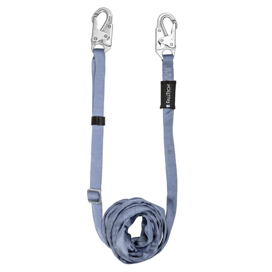 11'–20' Adjustable Length Restraint Lanyard with Steel Snap Hooks – 820920 – FallTech