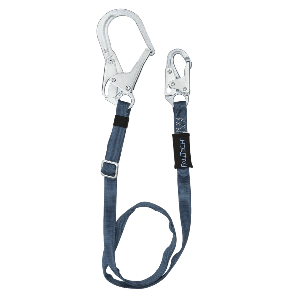 4'–6' Adjustable Length Restraint Lanyard with Steel Connectors – 82093 – FallTech