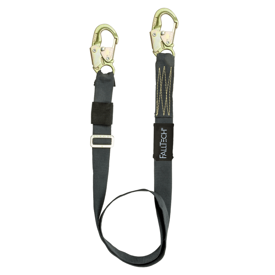 4' to 6' WeldTech Adjustable Length Restraint Lanyard with Steel Snap Hooks – 8209WT – FallTech