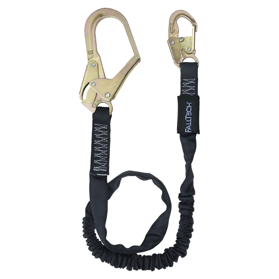 6' Heavyweight® Energy Absorbing Lanyard, Single-Leg with Steel Connectors – 82463 – FallTech