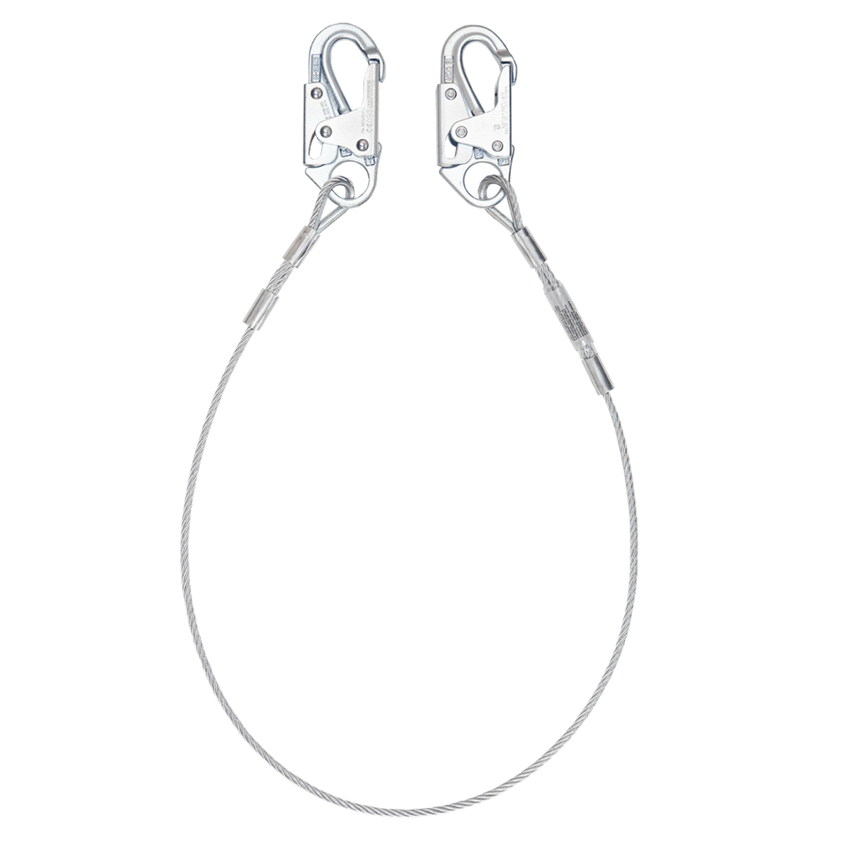 5' Cable Restraint Lanyard, Fixed-Length with Steel Snap Hooks – 83065 – FallTech