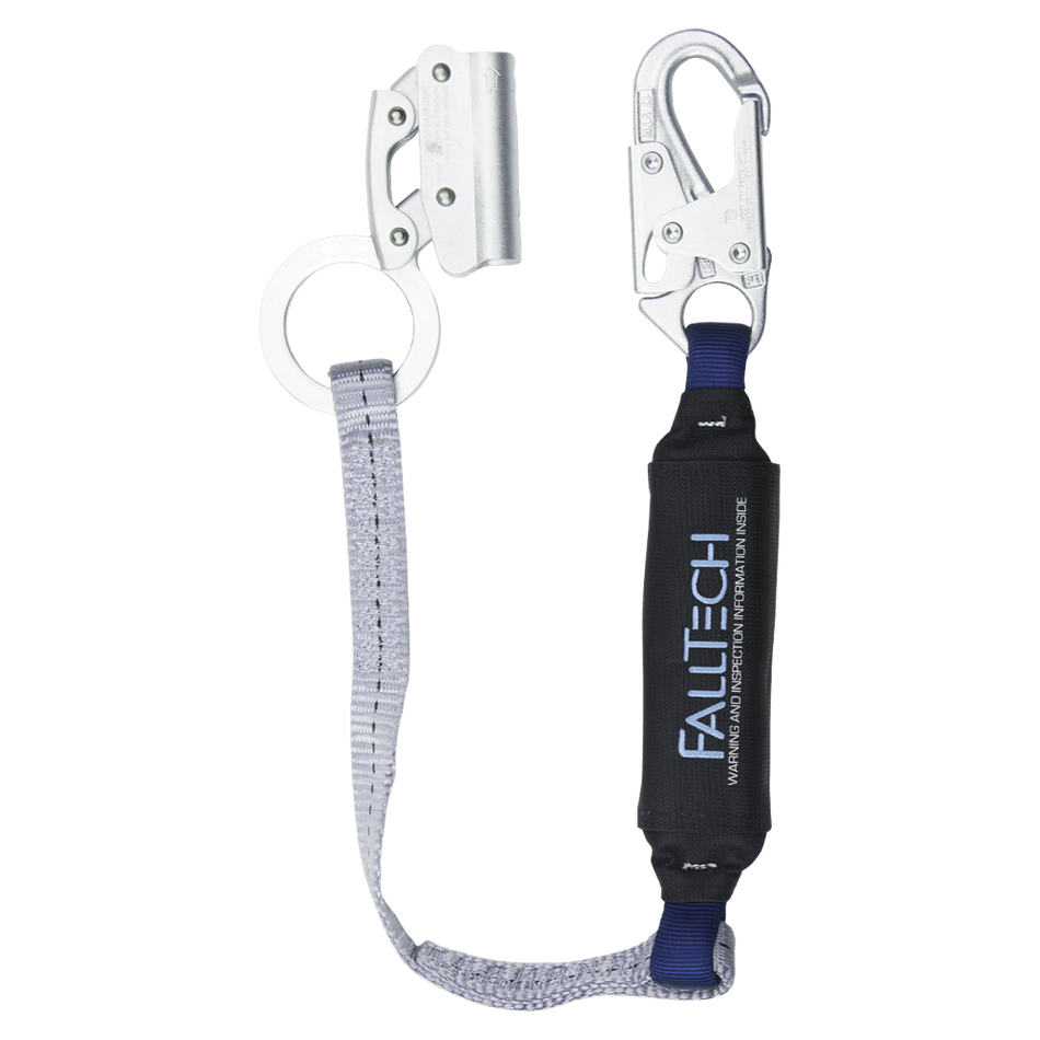 Manual Rope Adjuster with 3' ViewPack® Energy Absorbing Lanyard – 8353 – FallTech
