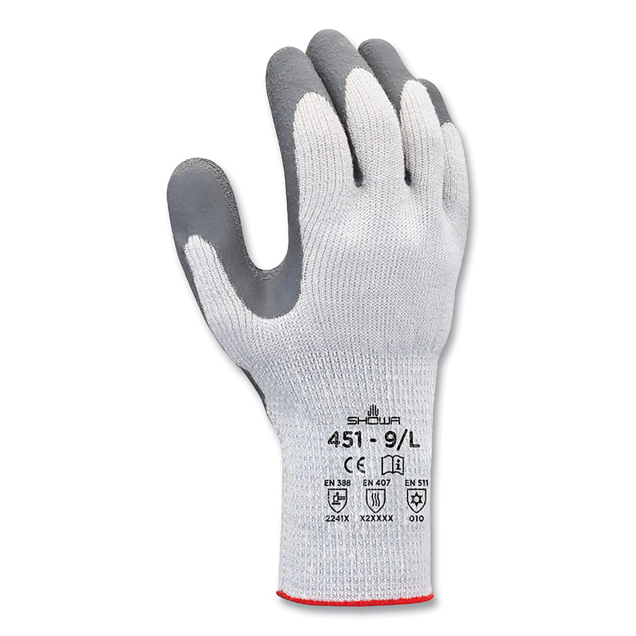 451 Thermal-Insulated Latex Coated Gloves Large 3-Case Bundle – 12/Pack (36 Total) - SHOWA