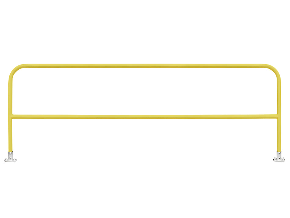 10' Guardrail Section w/ Fittings - Concrete or Steel Substrates - Frontline