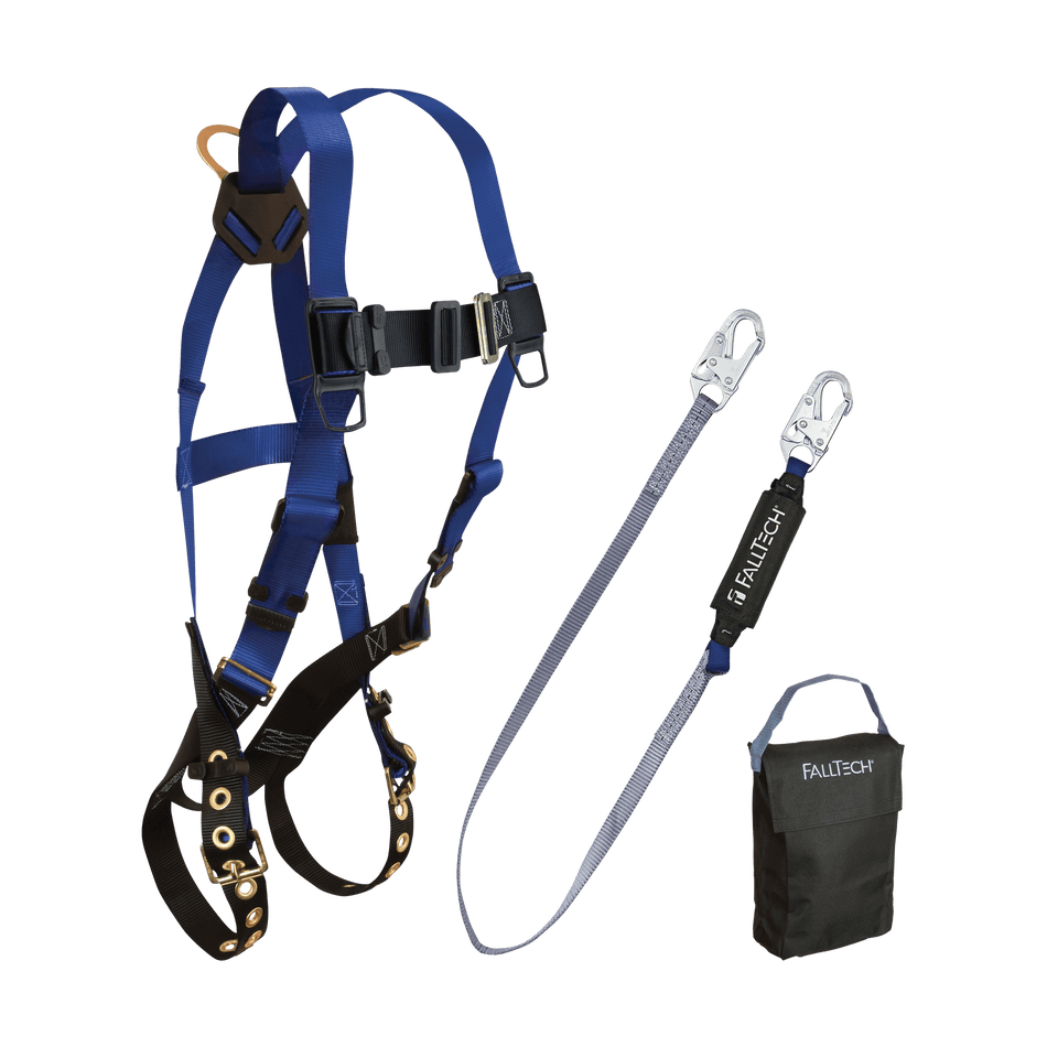 Harness and Lanyard 3-pc Kit with Small Storage Bag – 9000FW – FallTech