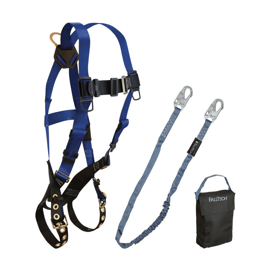 Harness and Lanyard 3-pc Kit with Small Storage Bag – 9001HS – FallTech