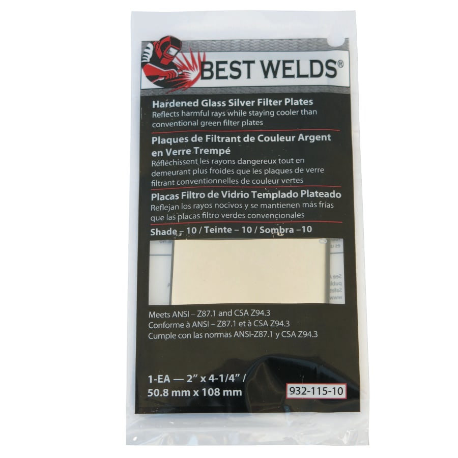 Glass Silver Mirror Filter Plate 2 in x 4.25 in - Pack of 45 – Best Welds