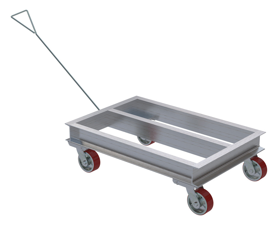 2000 Lb. Aluminum Channel Dolly with Handle – ACP-2436-20-HDL – Vestil