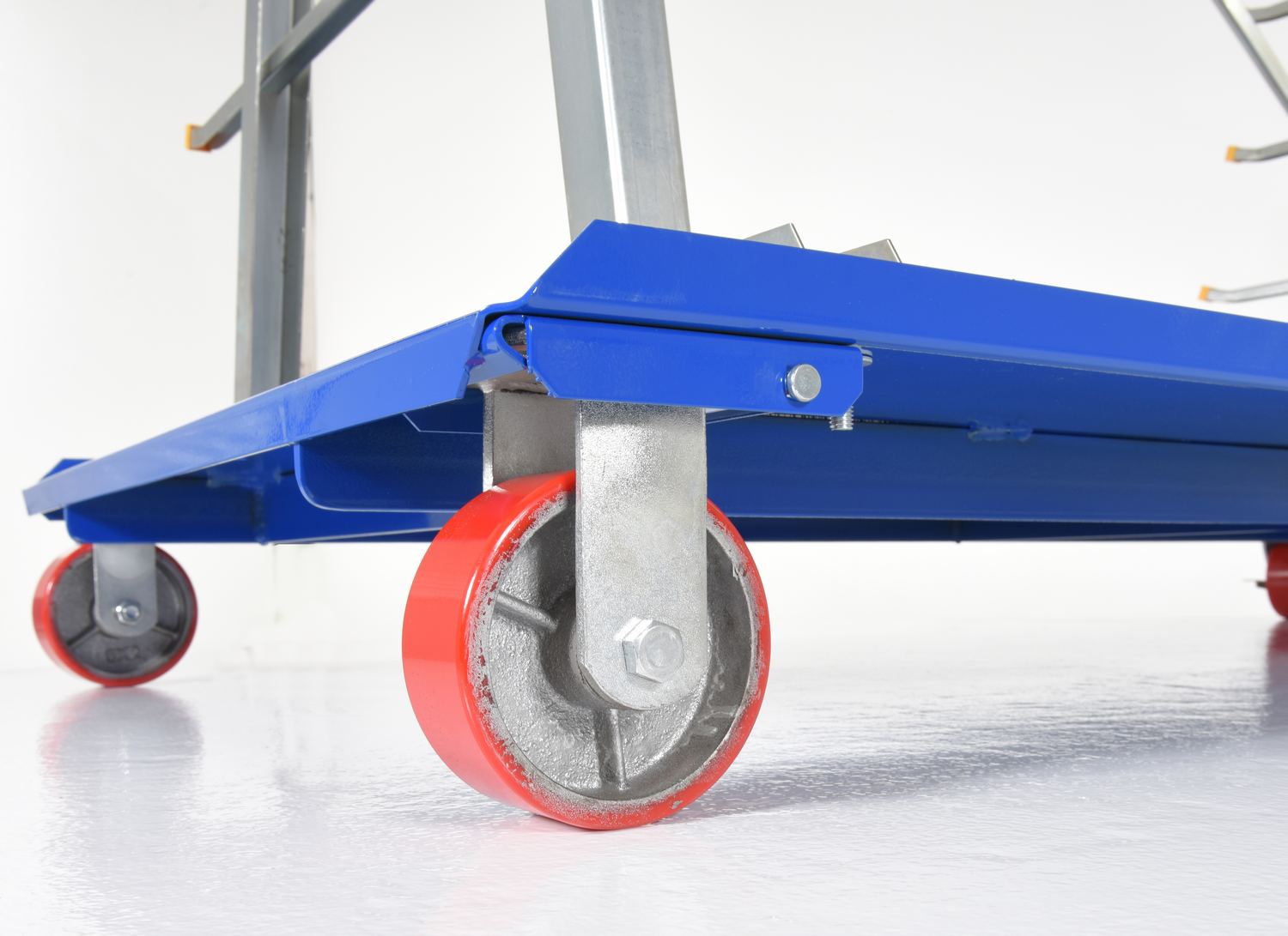 2,000 lb Steel A-Frame Rack Cart with Poly-On-Steel Casters – AFSR-367 ...