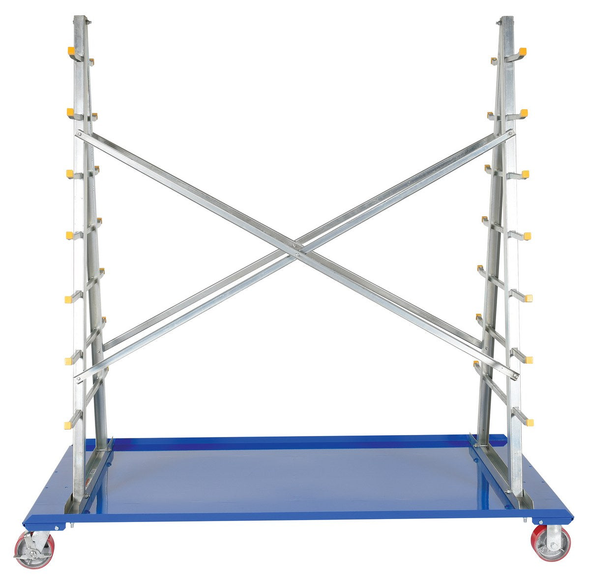 A Frame Rack On Wheels 2,000 lb Steel A-Frame Rack Cart with Poly-On-Steel Casters – AFSR-367 ...