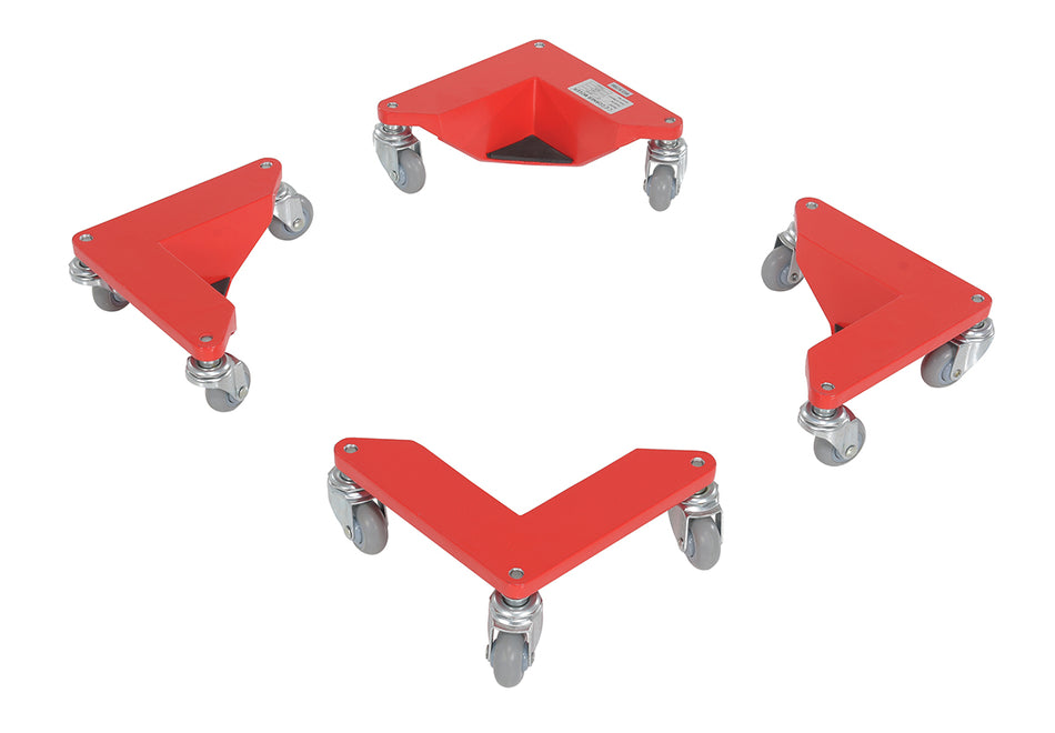 800 Lb. Aluminum Corner Mover Dolly – 4 Pack – CMD-A-200-4PK – Vestil