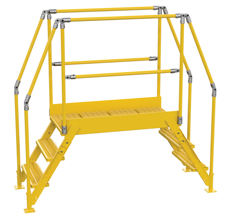 Crossover Ladder - 3 Step, 48" Platform - Steel - Vestil