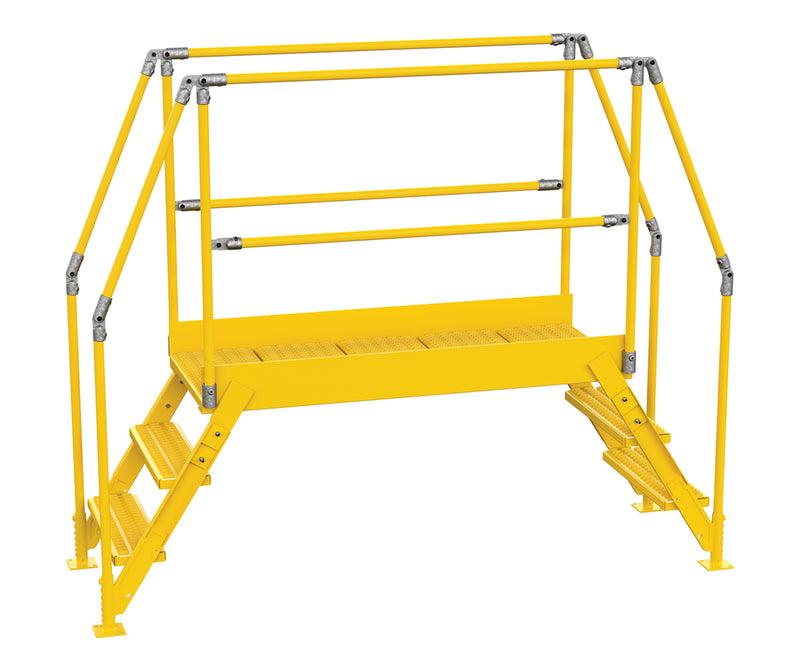 Crossover Ladder - 3 Step, 60" Platform - steel - Vestil