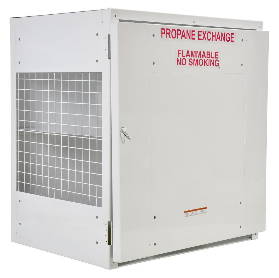 12 Cylinder Steel Propane Exchange Storage Cabinet with Solid Door – CYL-EX-12-S – Vestil