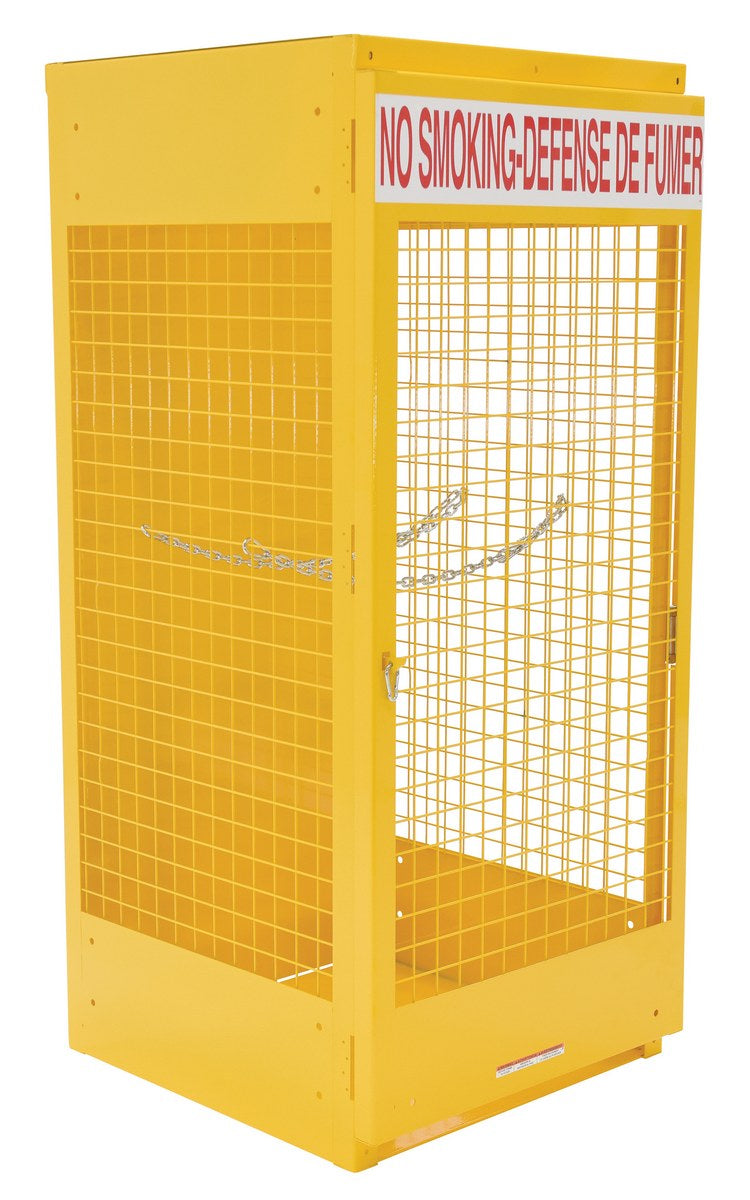 Steel Canadian Cylinder Storage Cabinet – 8 Cylinder Capacity – CYL-G-8-CA – Vestil