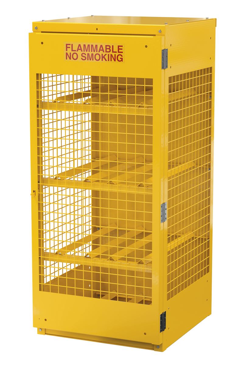 Steel Knockdown Horizontal Cylinder Cabinet – 8 Cylinder Capacity – CYL-H-8-KD – Vestil