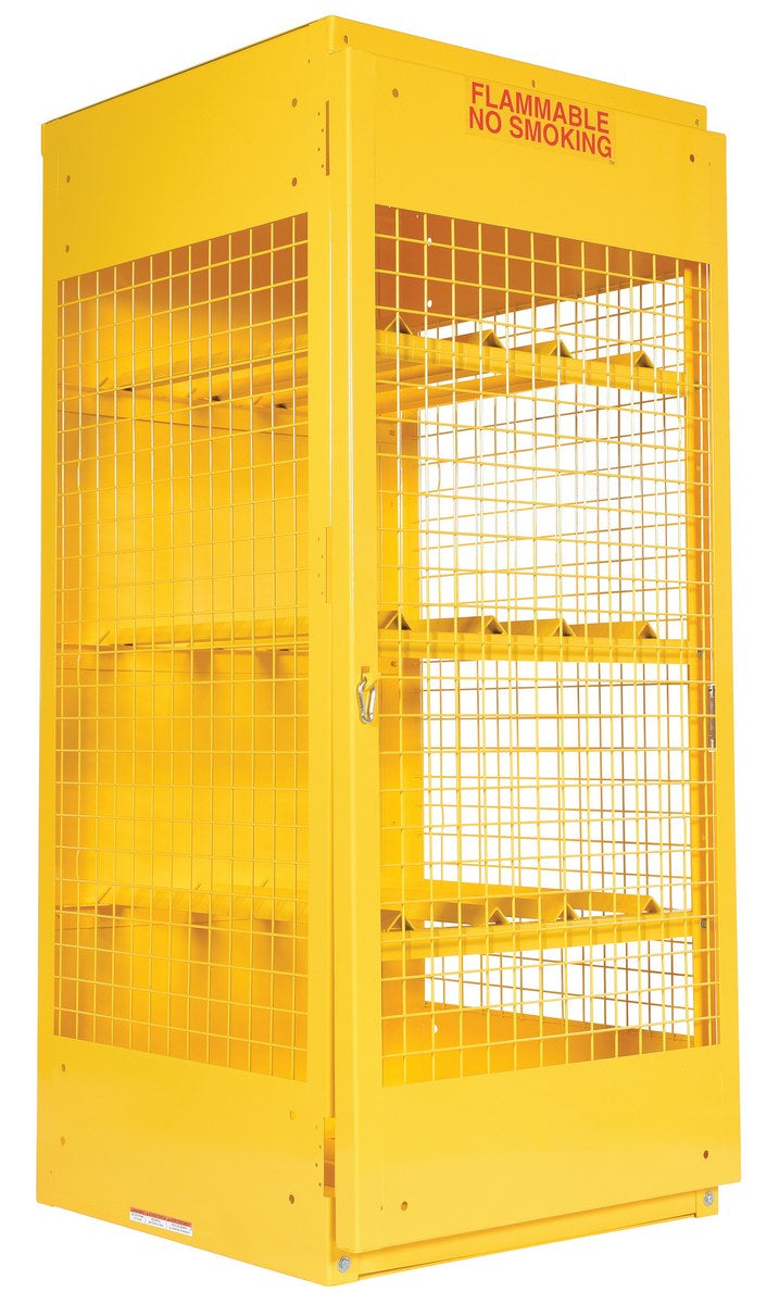Steel Horizontal Cylinder Cabinet – 8 Cylinder Capacity – CYL-H-8 – Vestil