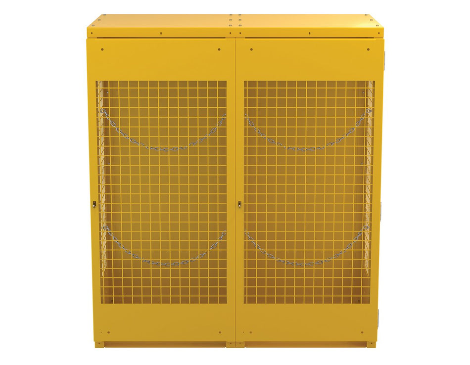 Steel Knockdown Vertical Cylinder Cabinet – 10 to 20 Cylinder Capacity – CYL-V-1020-KD – Vestil